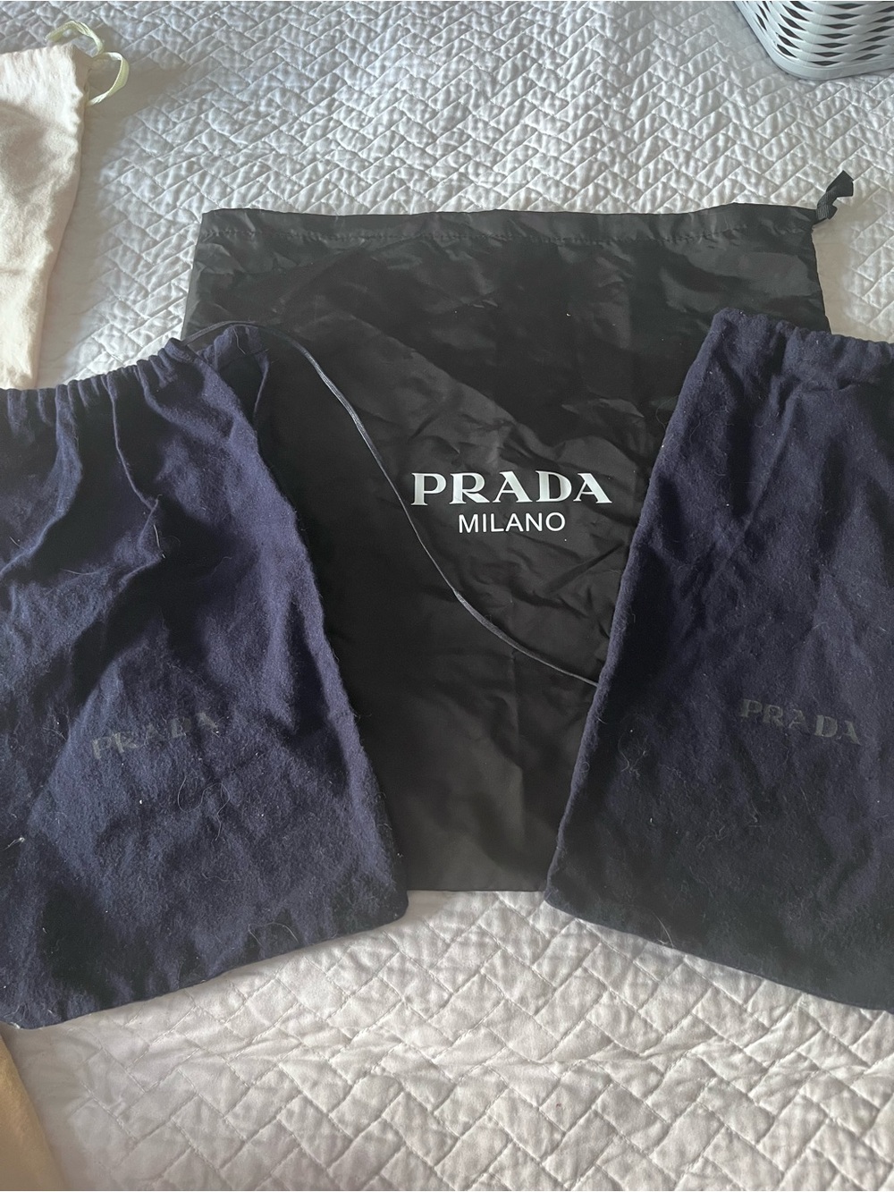 Prada dust bags